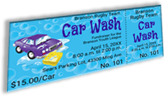 Branson Youth Rugby League - Team Car Wash - Sample Ticket