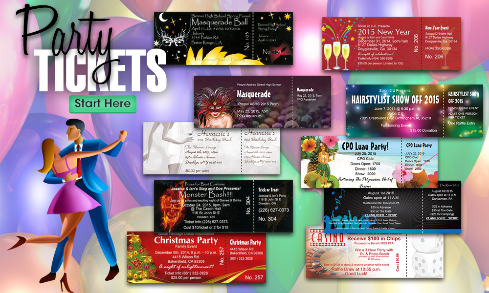 party tickets best ticket printing