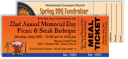 Free BBQ fundraiser templates