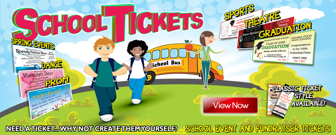 School Event Ticket Printing