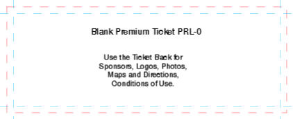 Blank Premium Ticket PRL-0